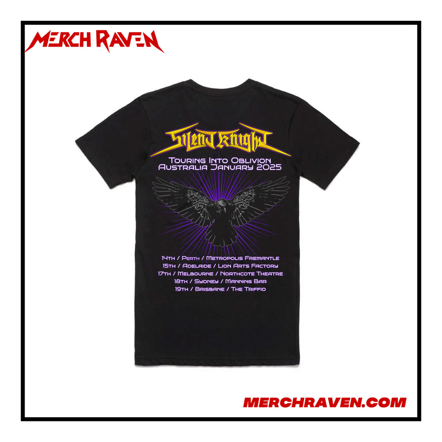 Silent Knight - Touring Into Oblivion Australian Tour T-Shirt