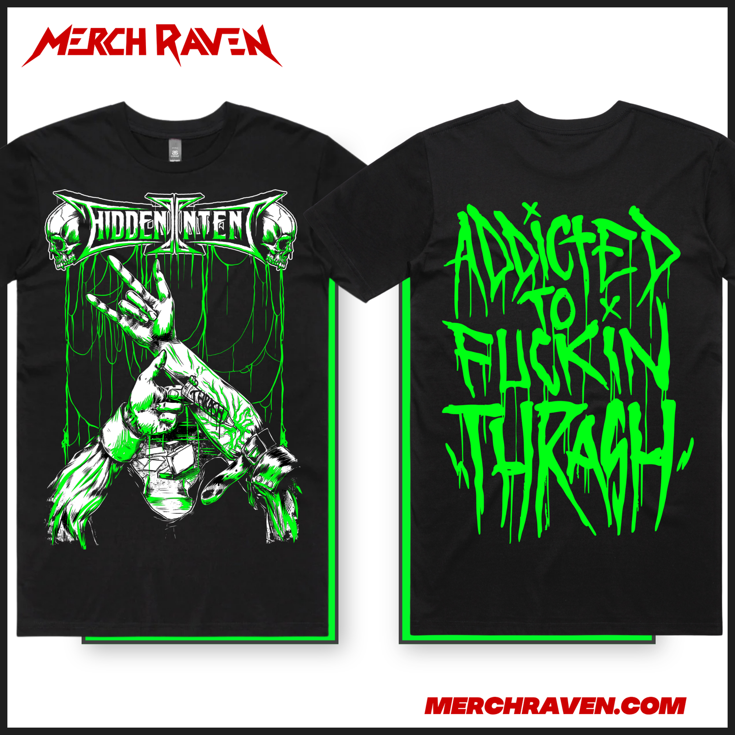 Hidden Intent - Addicted To Thrash T-Shirt (2 Colour Options)