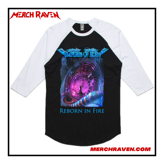 Empires Of Eden - Reborn In Fire Baseball Raglan Top