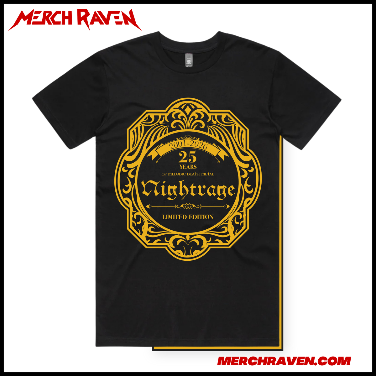 Nightrage - 25 Years Of Melodic Death Metal T-Shirt (2 Colour/Design Options)