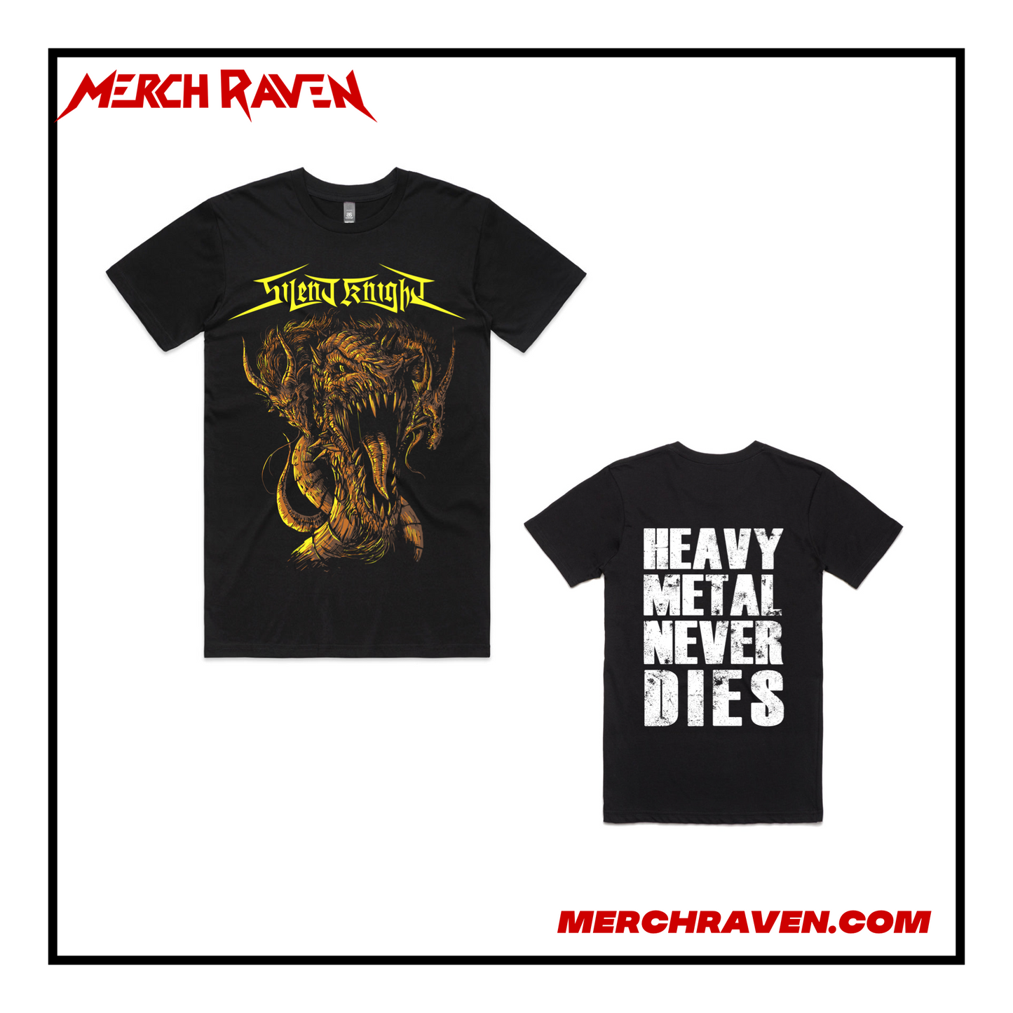 Silent Knight - Heavy Metal Never Dies T-Shirt