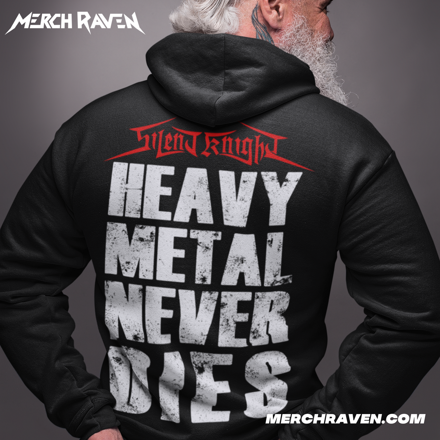 Silent Knight - Heavy Metal Never Dies Hoodie