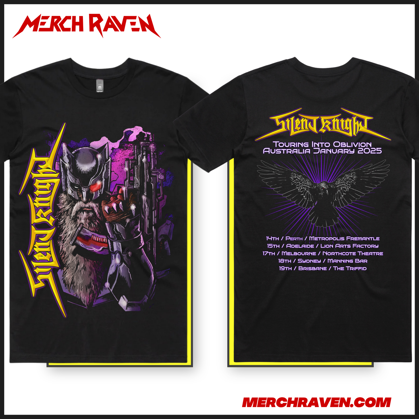 Silent Knight - Touring Into Oblivion Australian Tour T-Shirt
