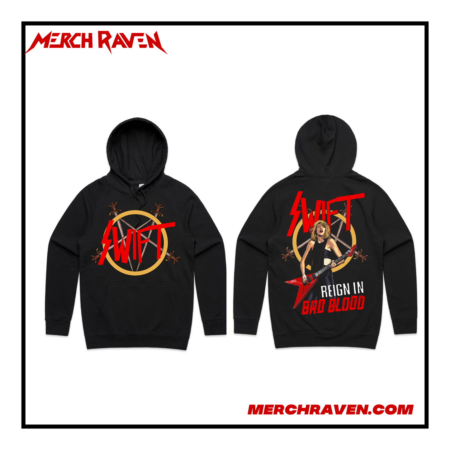 Swift - Reign In Bad Blood Hoodie (Zip & Pullover Options)