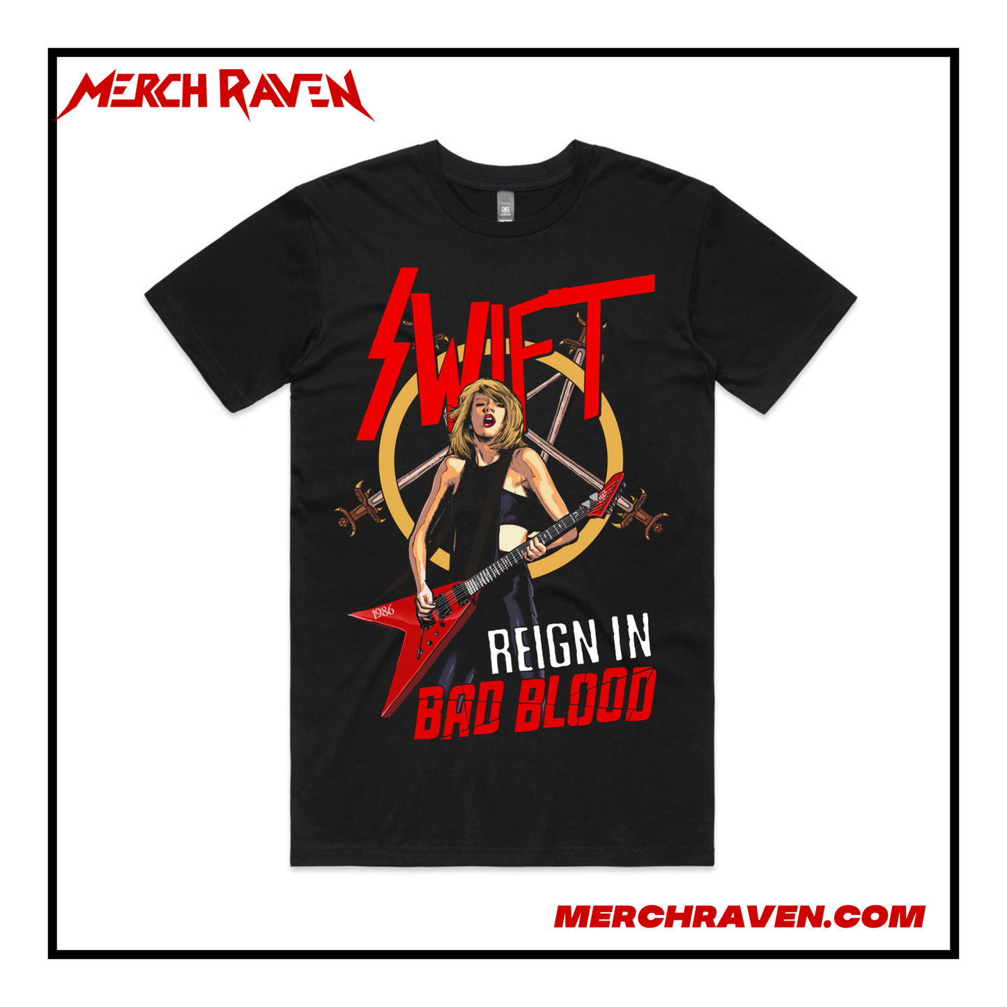 Swift - Reign In Bad Blood T-Shirt (2 Colour Options)