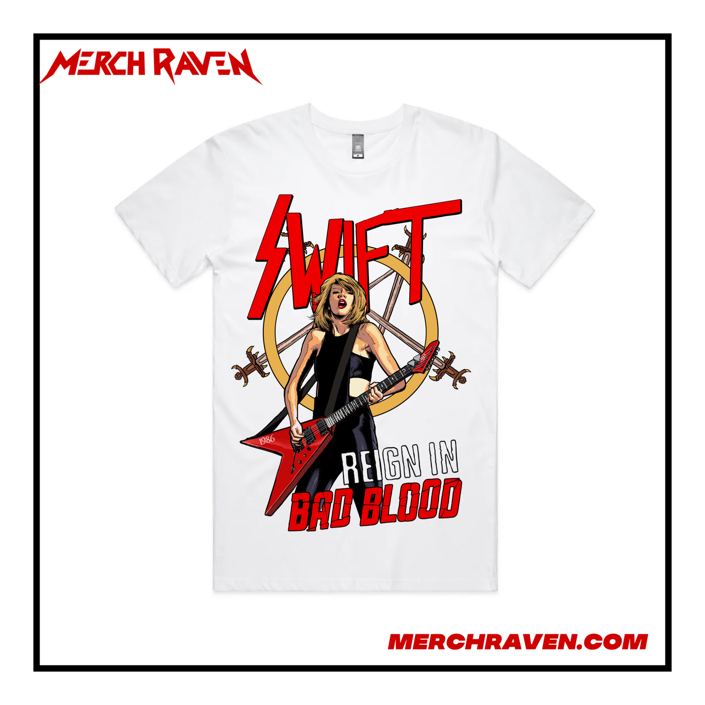 Swift - Reign In Bad Blood T-Shirt (2 Colour Options)